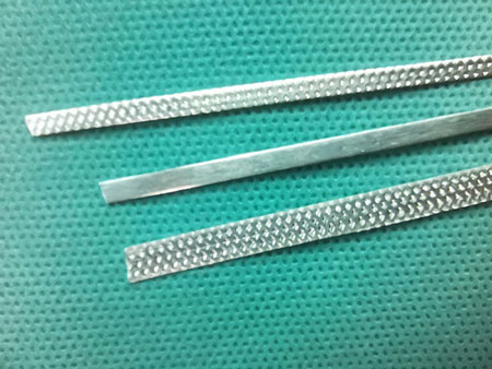 Barrette nasale en aluminium